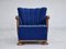 Dänischer Vintage Relax Sessel mit Fußhocker, 1950er, 2er Set 3