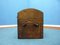 Vintage Art Deco Leather and Wood Chest 5