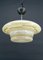 Modern Art Deco Pendant Light in Acid-Etched Glass, 1930, Image 3