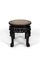 Asian Side Table in Wood Carved and Marble Top, 1880s 1