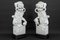 Chinese Guardian Lions in White Ceramic, Set of 2, Image 3