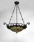 Art Deco Wrought Iron Hanging Light by Augustin Louis Calmels, 1920, Image 2