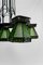 French Art Deco Wrought Iron Hanging Light, 1920 8