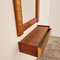 Mid-Century Teak and Copper Hallway Set with Mirror and Shelve, 1960s, Set of 2, Image 9