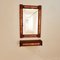 Mid-Century Teak and Copper Hallway Set with Mirror and Shelve, 1960s, Set of 2, Image 1
