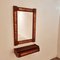 Mid-Century Teak and Copper Hallway Set with Mirror and Shelve, 1960s, Set of 2 2