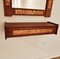 Mid-Century Teak and Copper Hallway Set with Mirror and Shelve, 1960s, Set of 2, Image 8