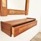 Mid-Century Teak and Copper Hallway Set with Mirror and Shelve, 1960s, Set of 2 7