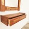 Mid-Century Teak and Copper Hallway Set with Mirror and Shelve, 1960s, Set of 2, Image 7
