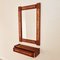 Mid-Century Teak and Copper Hallway Set with Mirror and Shelve, 1960s, Set of 2 3