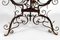 Wrought Iron Pedestal Table with Marble Top 18
