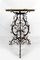 Wrought Iron Pedestal Table with Marble Top, Image 6
