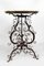 Wrought Iron Pedestal Table with Marble Top 13