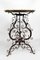 Wrought Iron Pedestal Table with Marble Top, Image 13