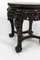 Asian Side Table in Wood Carved with Demons and Marble Top, 1880 5