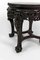 Asian Side Table in Wood Carved with Demons and Marble Top, 1880, Image 5