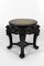 Asian Side Table in Wood Carved with Demons and Marble Top, 1880 4