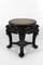 Asian Side Table in Wood Carved with Demons and Marble Top, 1880, Image 4