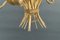 Lámpara de araña grande dorada de Maison Jansen, años 50, Imagen 10