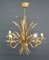 Large Gilt Chandelier from Maison Jansen, 1950s 1