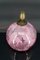 Lampada a sfera in ceramica rosa e perlata di Marguerite Briansau, 1930, Immagine 6