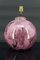 Lámpara bola de cerámica rosa y nacarada de Marguerite Briansau, 1930, Imagen 1