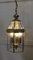 Art Deco Style Brass and Glass Hall Lanterns, 1970s, Set of 2 3