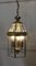 Art Deco Style Brass and Glass Hall Lanterns, 1970s, Set of 2, Image 3