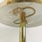 Lampada a fungo vintage Art Deco in ottone, Immagine 4