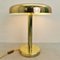 Vintage Art Deco Pilzlampe aus Messing 3