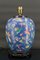 Antique Chinese Blue Ceramic Lamp with Butterflies, 1865 2