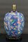 Antique Chinese Blue Ceramic Lamp with Butterflies, 1865, Image 2