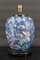 Antique Chinese Blue Ceramic Lamp with Butterflies, 1865, Image 1