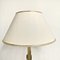 Lampe Vintage en Laiton avec Abat-Jour en Tissu, 1970s 2