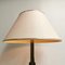 Vintage Brass Lamp with Fabric Lampshade, 1970s 3