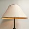 Vintage Brass Lamp with Fabric Lampshade, 1970s, Image 3
