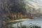 Artiste Italien, Grand Tour Romantic Lake Scene, 19ème Siècle, Peinture à l'Huile, Encadrée 7