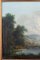 Italian Artist, Grand Tour Romantic Lake Scene, 19th Century, Oil Painting, Framed 3