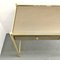 Vintage Console Table in Brass and Amber Glass, 1980s, Image 3