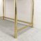 Vintage Console Table in Brass and Amber Glass, 1980s, Image 7