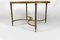 Vintage French Coffee Table in Brass and Marble from Maison Jansen, 1960 8