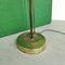 Brass Floor Lamp with Black Acrylic Glass Table and Murano Glass Shades, 1950s 9