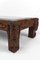 Vintage French Coffee Table in Oak Carved with Faun Heads and Marble Top, 1940 10