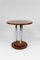 Modern Art Deco Pedestal Table in Walnut and Chrome, 1930 11