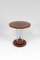 Modern Art Deco Pedestal Table in Walnut and Chrome, 1930, Image 3