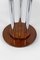 Modern Art Deco Pedestal Table in Walnut and Chrome, 1930 5