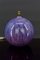 Art Deco Purple Enamel Ceramic Ball Lamp, 1920s 2