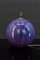 Art Deco Purple Enamel Ceramic Ball Lamp, 1920s 4