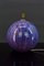 Lámpara esférica Art Déco de cerámica esmaltada en morado, años 20, Imagen 4