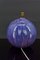 Art Deco Purple Enamel Ceramic Ball Lamp, 1920s 3